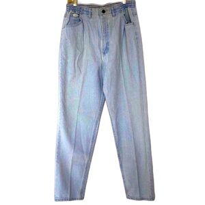 Vintage Lee Original Jeans High Waisted Light Wash Mom Jeans Size 12